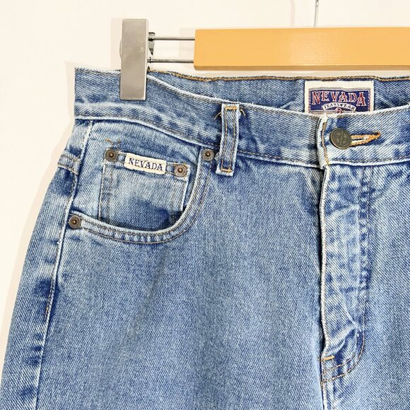 Vintage Faded Medium Blue Wash Jeans by NEVADA / Made Canada / Size Small - Picture 10 of 10